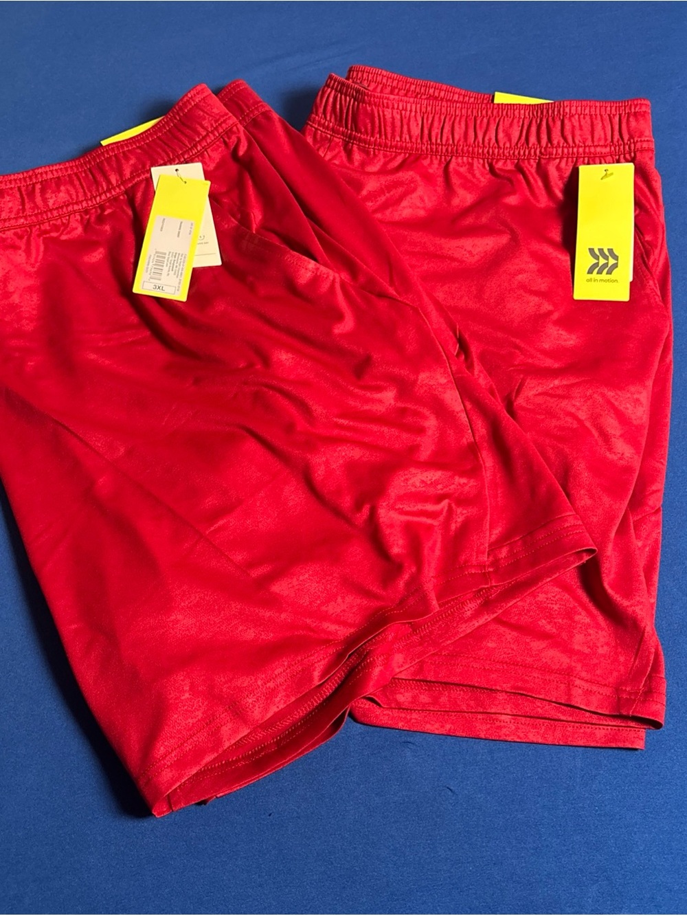 All In Motion Men's Training Shorts Lot Of 2 Red 3XL Athletic Comfortable
